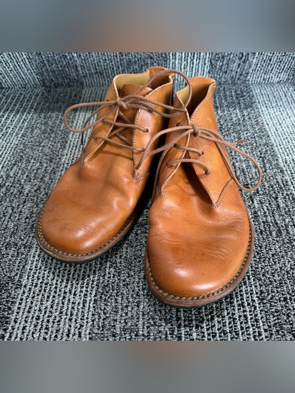 Vivobarefoot Porto Premium Tan Leather Chukka Boots - Handcrafted in Portugal